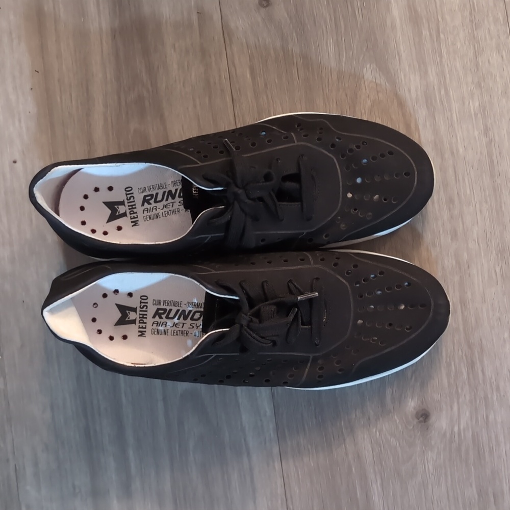 Mephisto Men's Black Sneakers - Picture 2 of 5